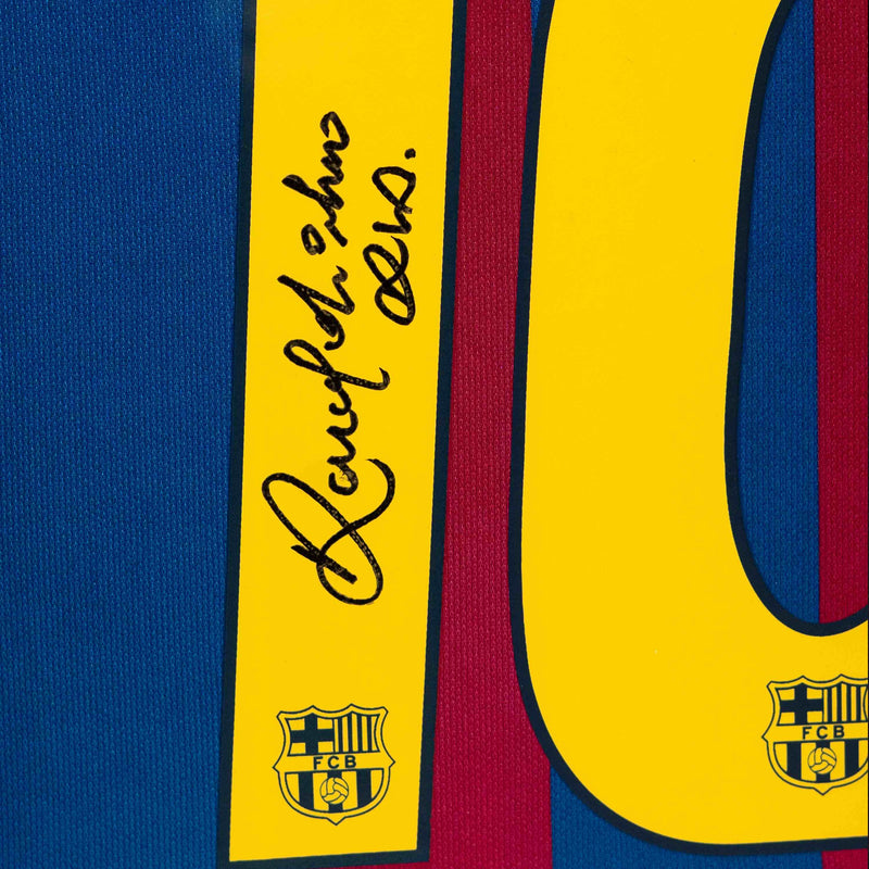 Ronaldinho Signed FC Barcelona Jersey