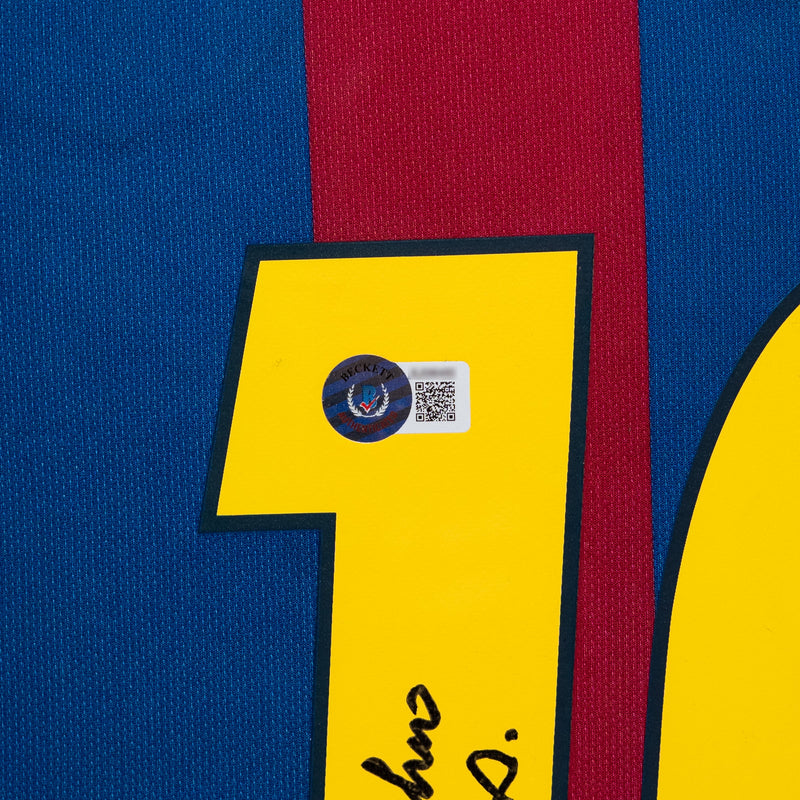 Ronaldinho Signed FC Barcelona Jersey
