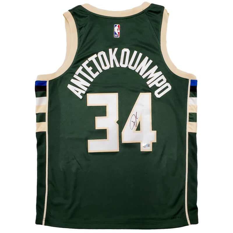 Giannis Antetokounmpo Signed Milwaukee Bucks Jersey