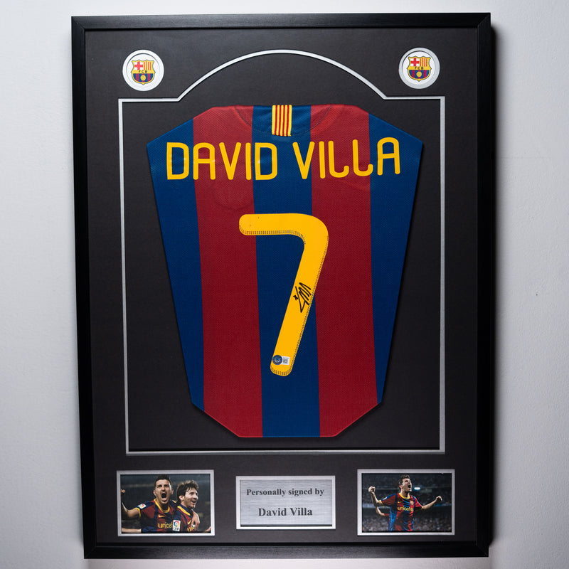 David Villa Signed FC Barcelona Jersey
