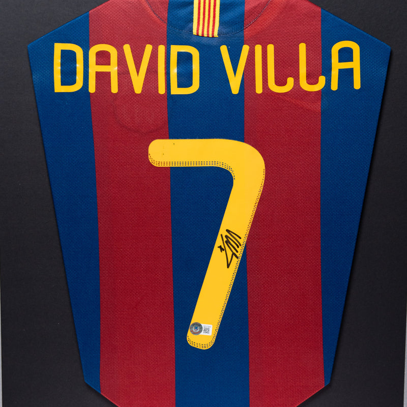 David Villa Signed FC Barcelona Jersey