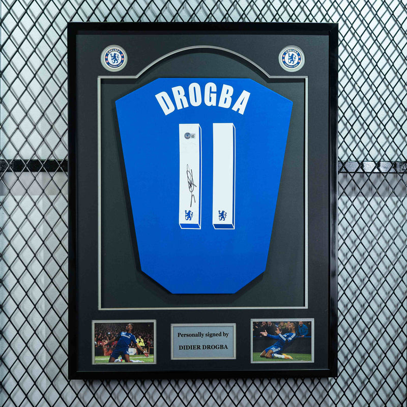 Didier Drogba Signed Chelsea FC Jersey