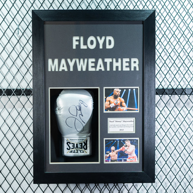 Floyd Mayweather Jr. Signed Glove Framed