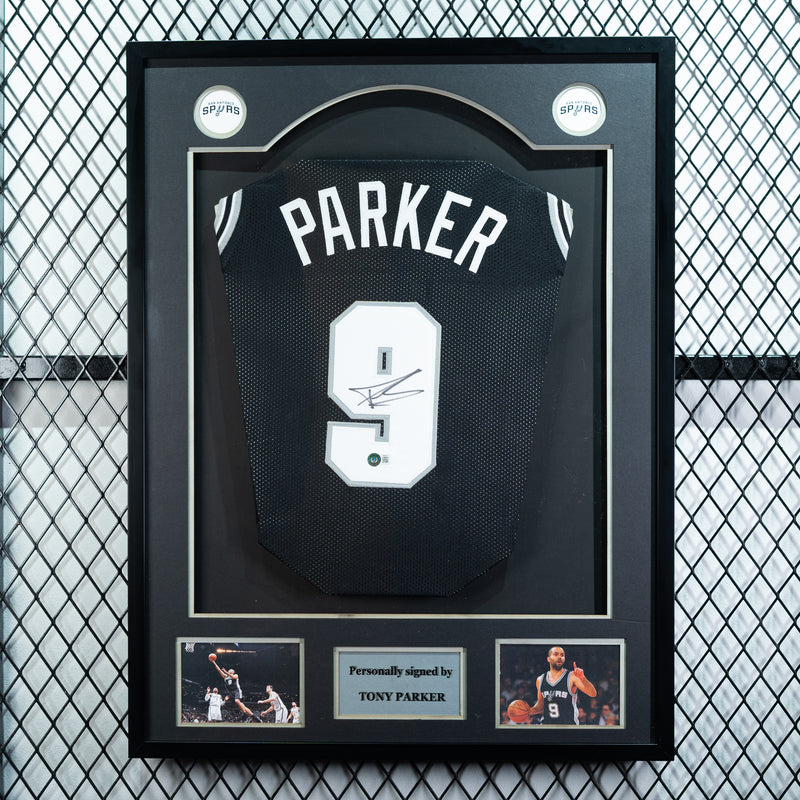Tony Parker Signed Spurs Jersey