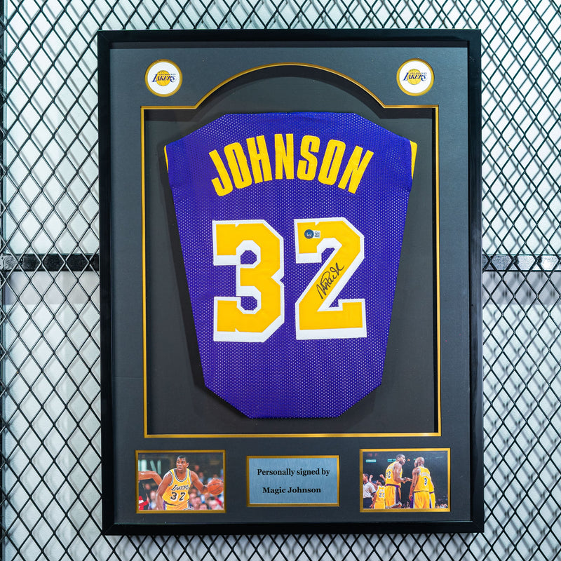 Magic Johnson Signed Los Angeles Lakers Jersey