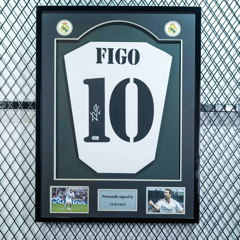 Luis Figo Signed Real Madrid Jersey