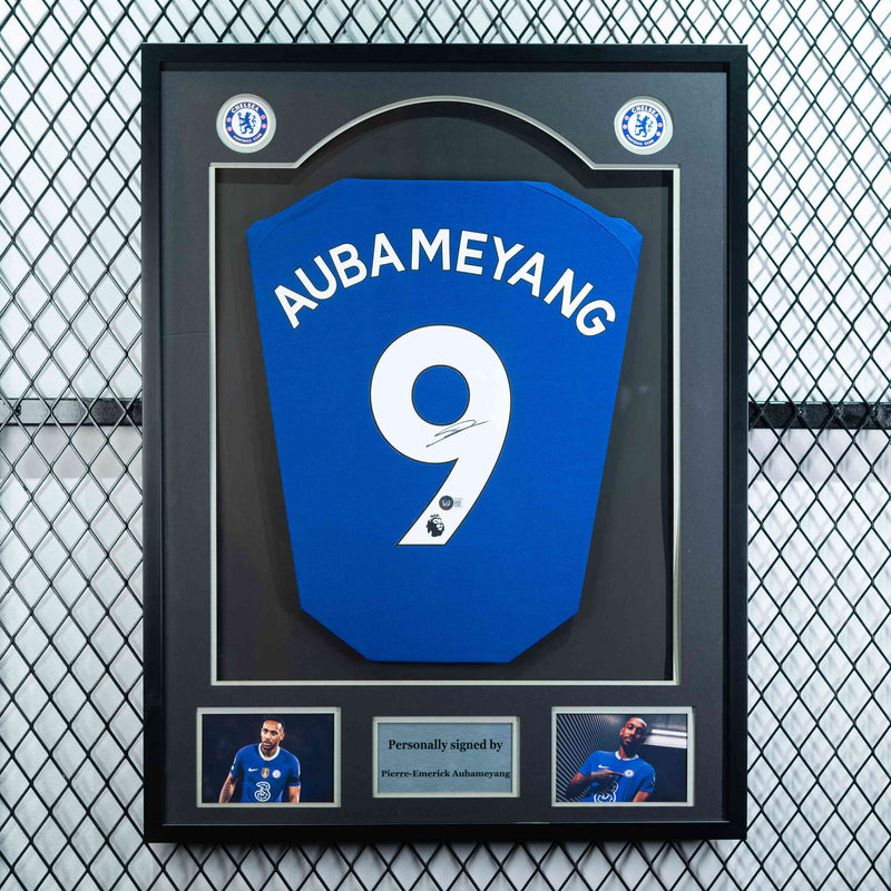 Pierre-Emerick Aubameyang Signed Chelsea FC Jersey