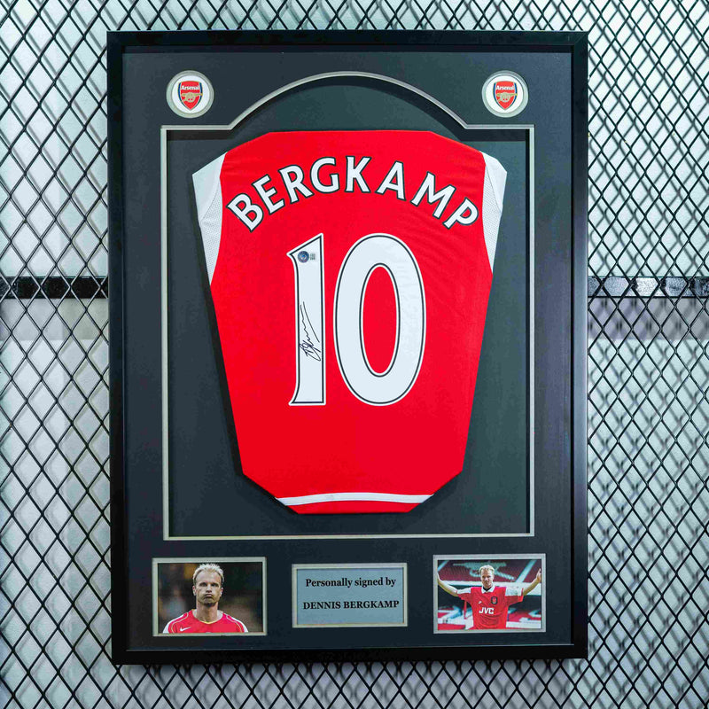 Dennis Bergkamp Signed Arsenal FC Jersey