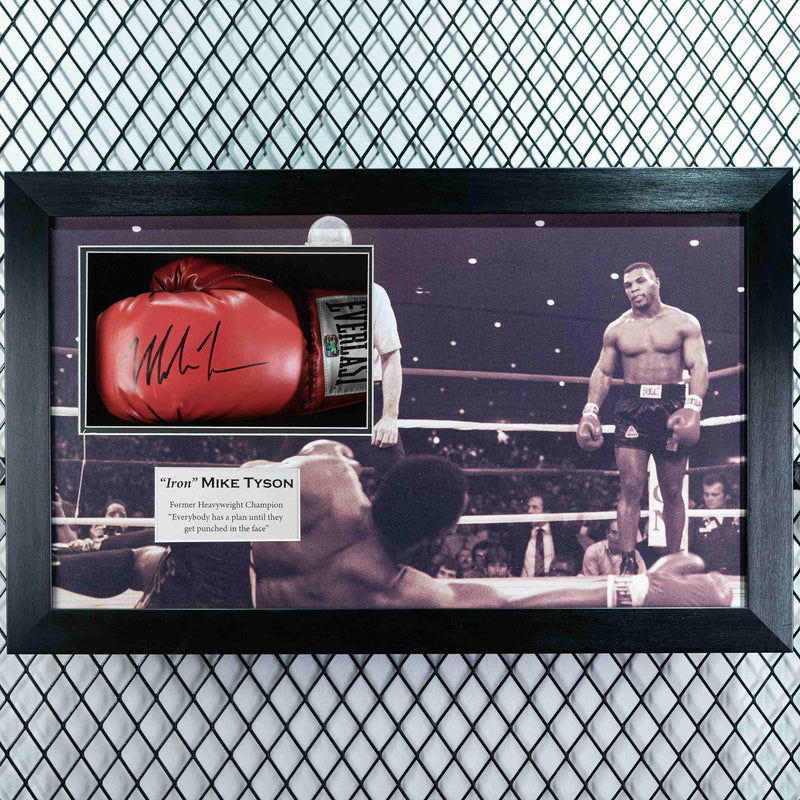 Mike Tyson Signed Glove Framed