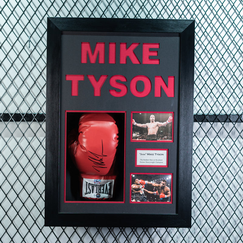 Mike Tyson Signed Glove Framed