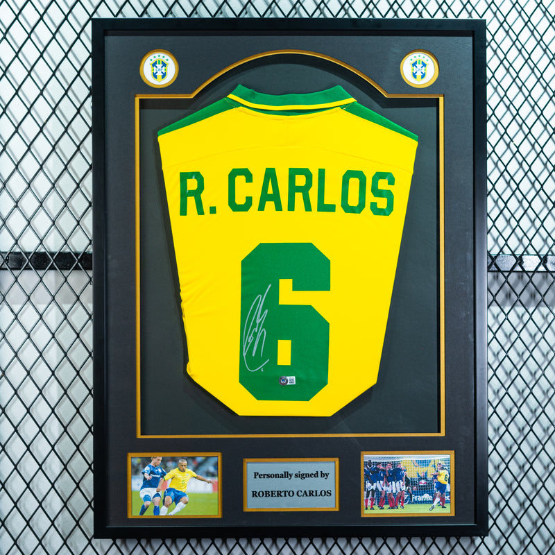 Roberto Carlos Signed 1997 Brazil Jersey