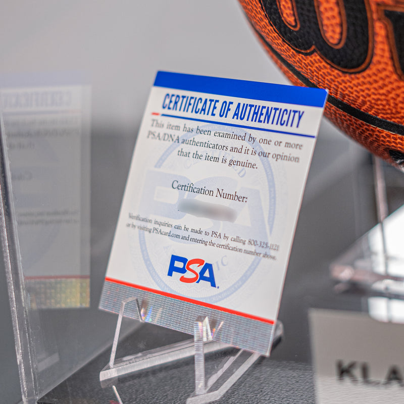 Klay Thompson Signed Basketball