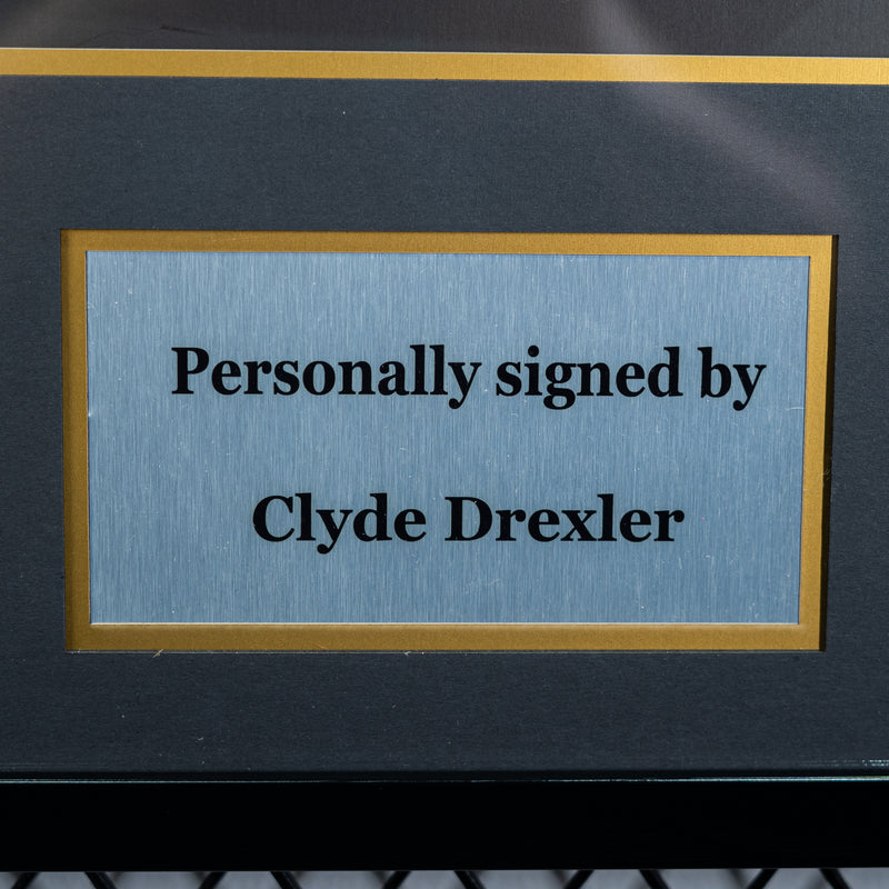 Clyde Drexler Signed Portland Blazers Jersey
