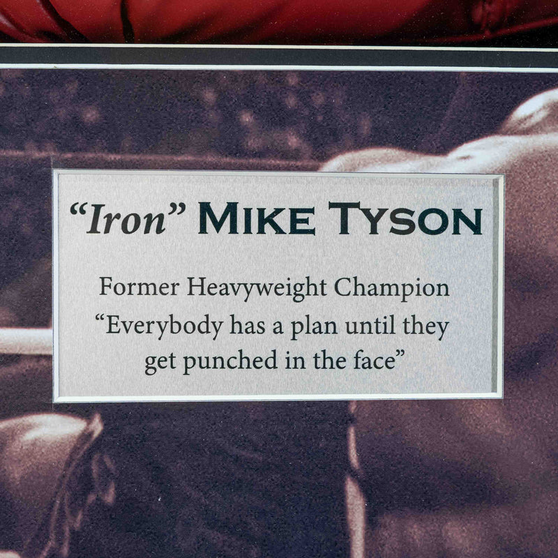Mike Tyson Signed Glove Framed