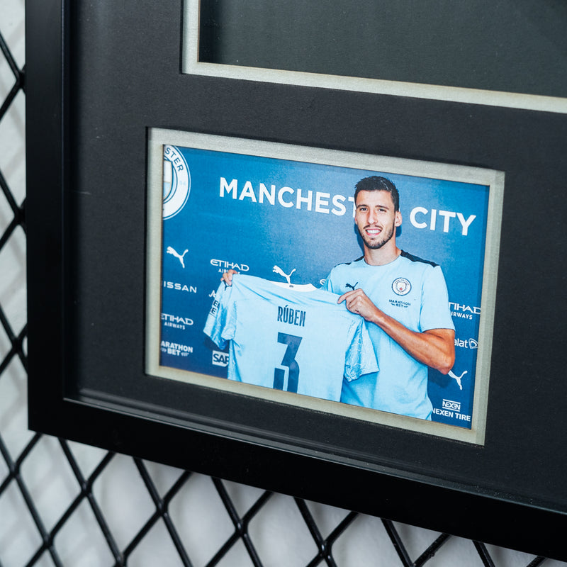 Ruben Diaz Signed Manchester City Jersey