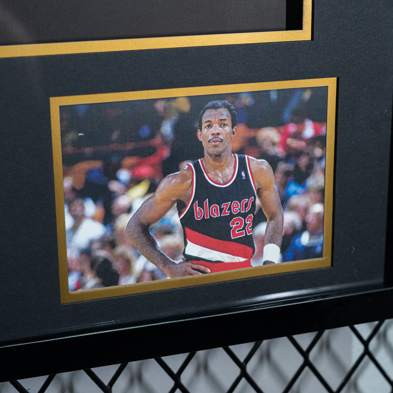 Clyde Drexler Signed Portland Blazers Jersey