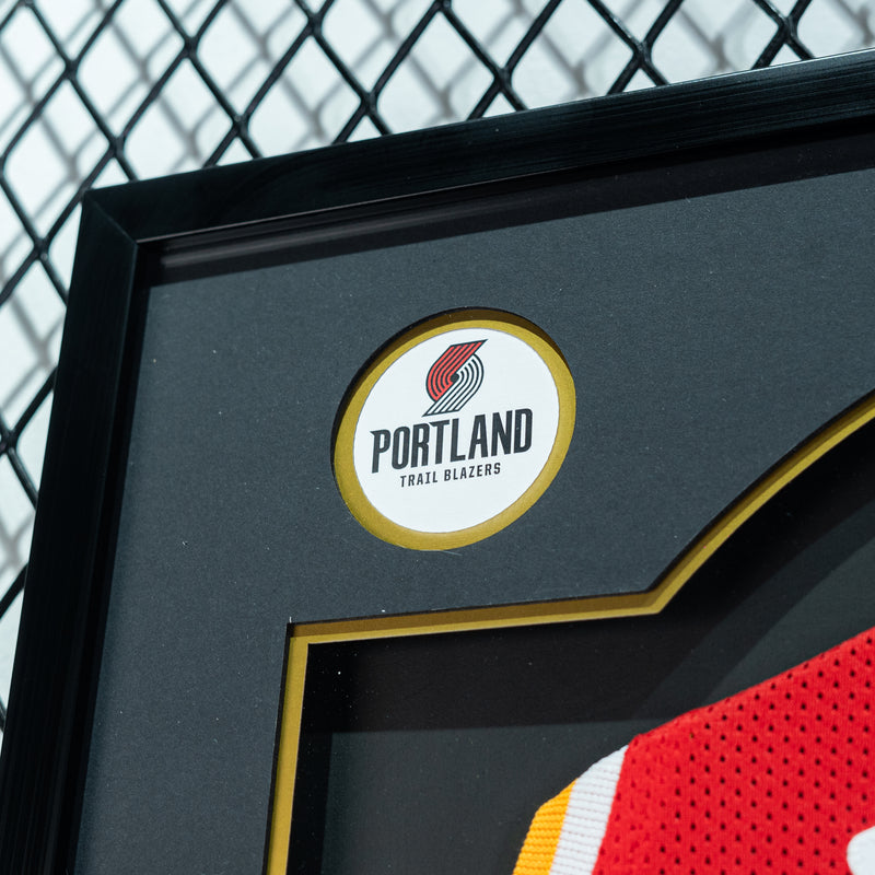 Clyde Drexler Signed Portland Blazers Jersey