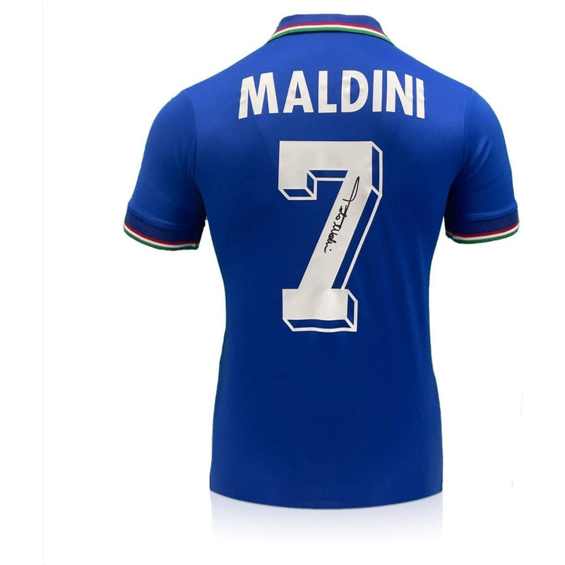 Paolo Maldini Signed Italy Jersey