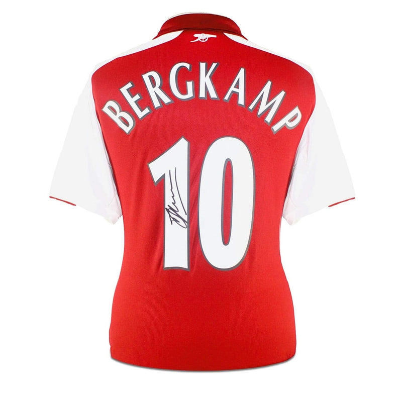 Dennis Bergkamp Signed Arsenal Jersey