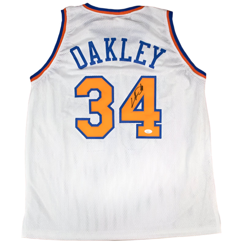 Charles Oakley Signed New York Knicks Jersey