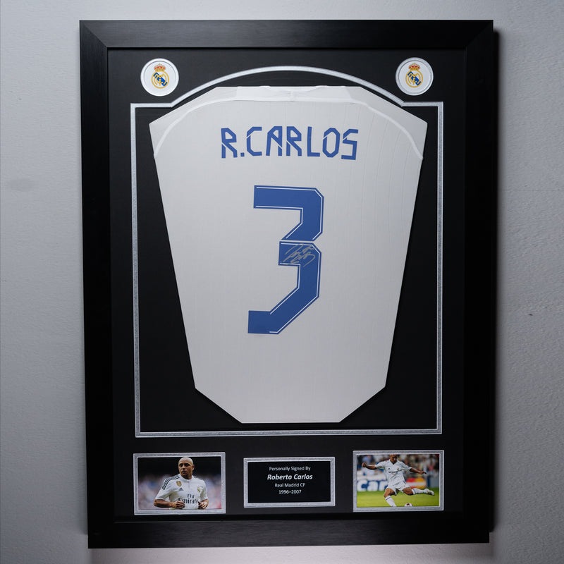 Roberto Carlos Signed Real Madrid Jersey