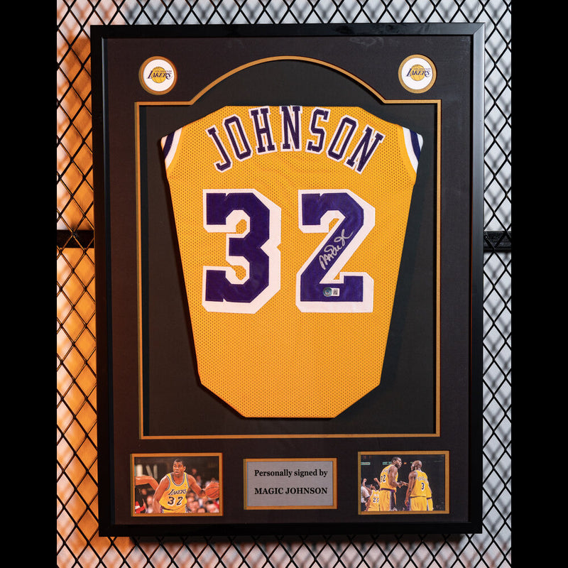 Magic Johnson Signed Los Angeles Lakers Jersey