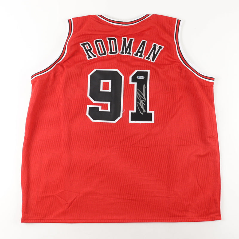 Dennis Rodman Signed Bulls Jersey