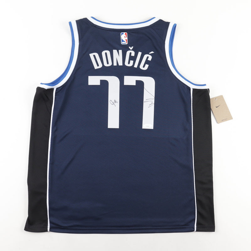 Luka Doncic & Mark Cuban Signed Dallas Mavericks Jersey