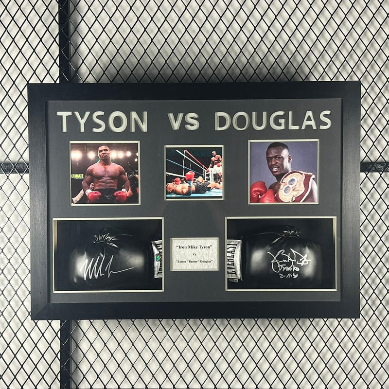 James Buster Douglas & Mike Tyson Signed Glove