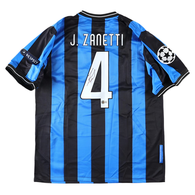 Javier Zanetti Signed Inter Milan Jersey