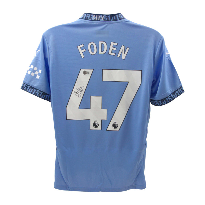 Phil Foden Signed Manchester City Jersey