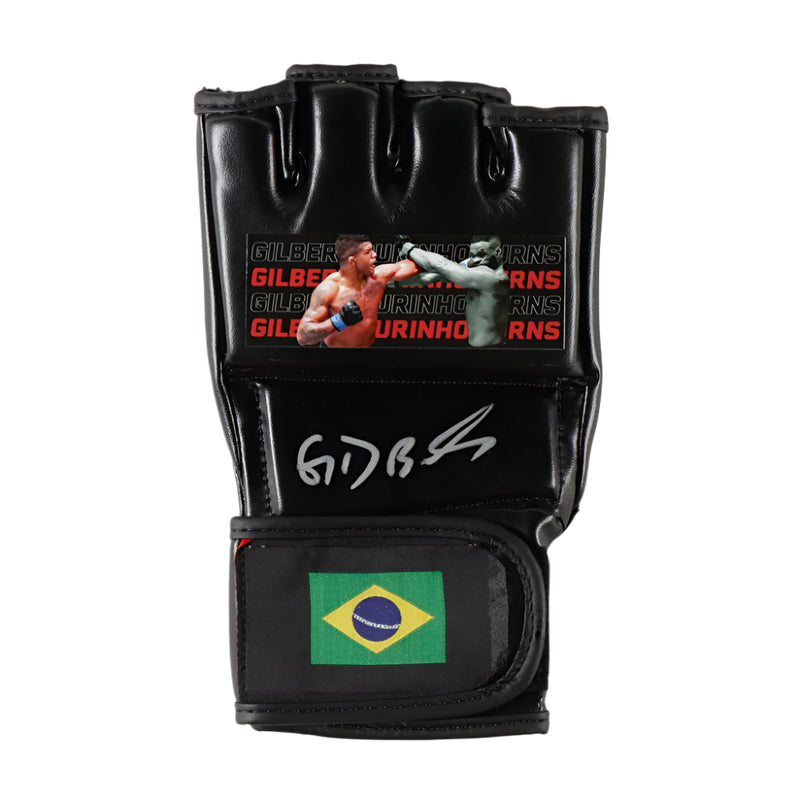 Gilbert Burns Signed MMA Custom Brazil Glove