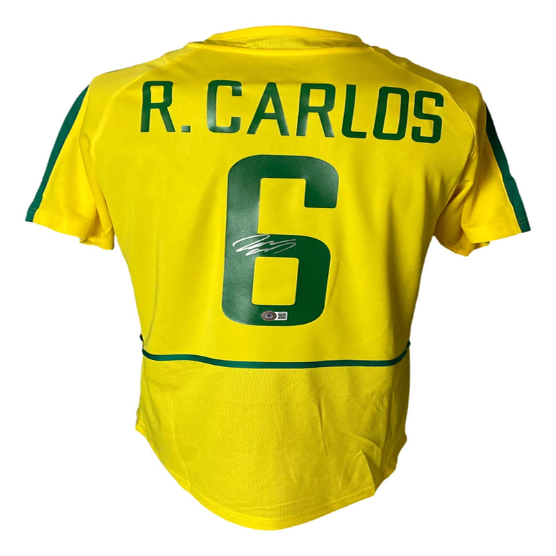 Roberto Carlos Signed Brazil Jersey