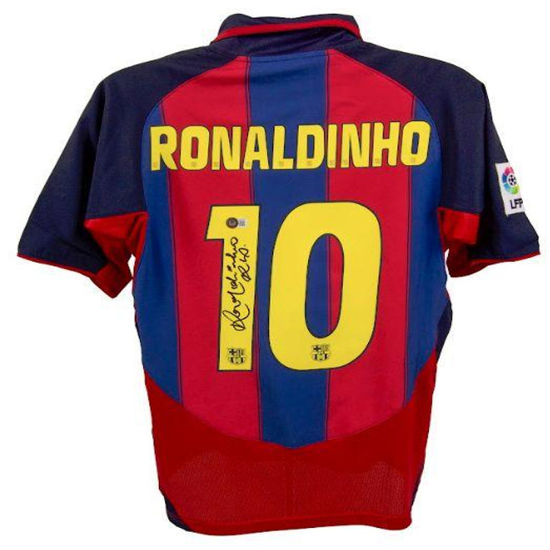 Ronaldinho Signed Barcelona Jersey