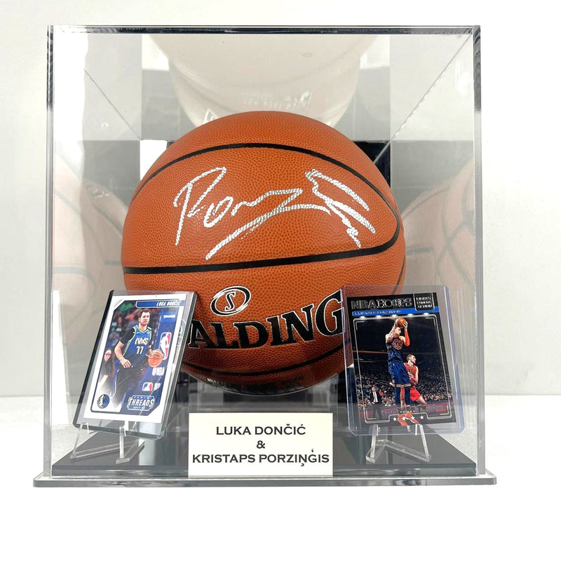 Luka Doncic & Kristaps Porzingis Signed Basketball