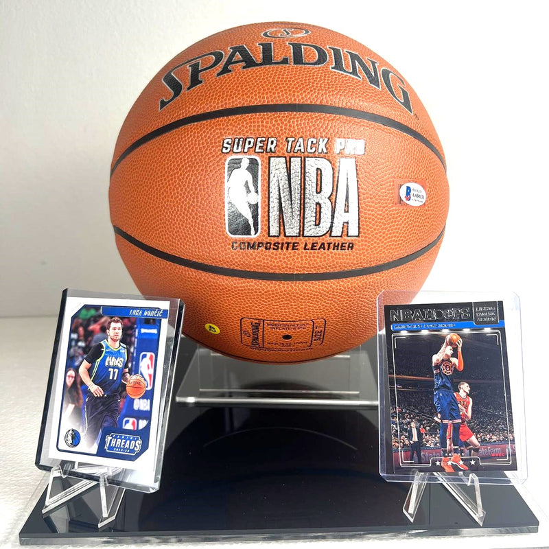 Luka Doncic & Kristaps Porzingis Signed Basketball