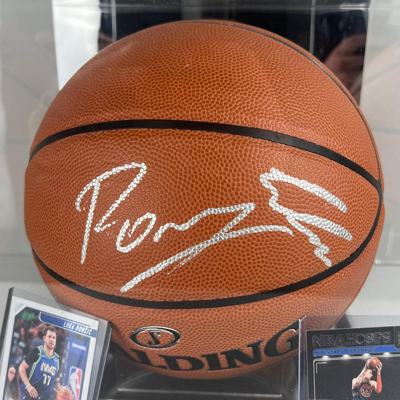 Luka Doncic & Kristaps Porzingis Signed Basketball