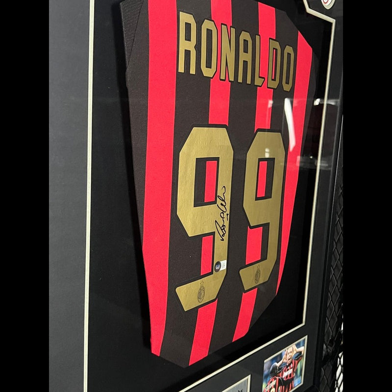 Ronaldo Nazario Signed AC Milan Jersey