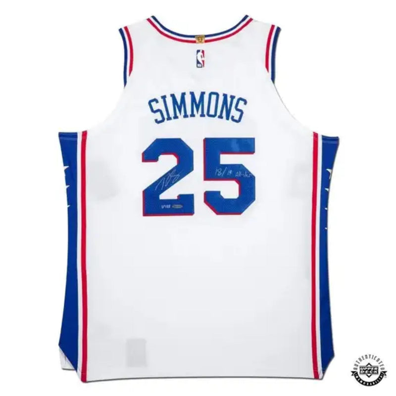 Ben Simmons Signed 76ers Jersey