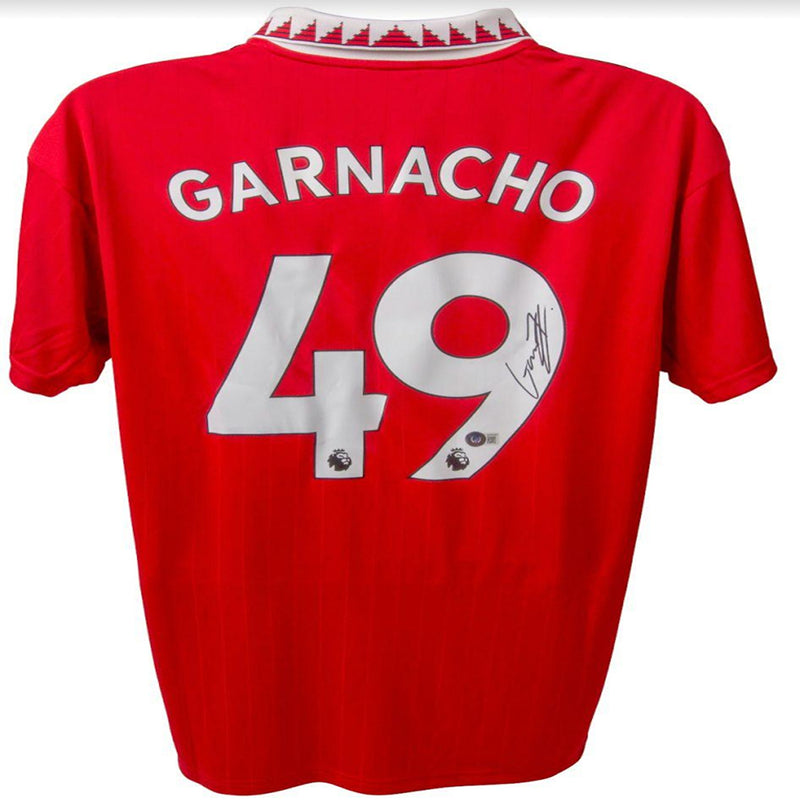 Alejandro Garnacho Signed Manchester United Jersey