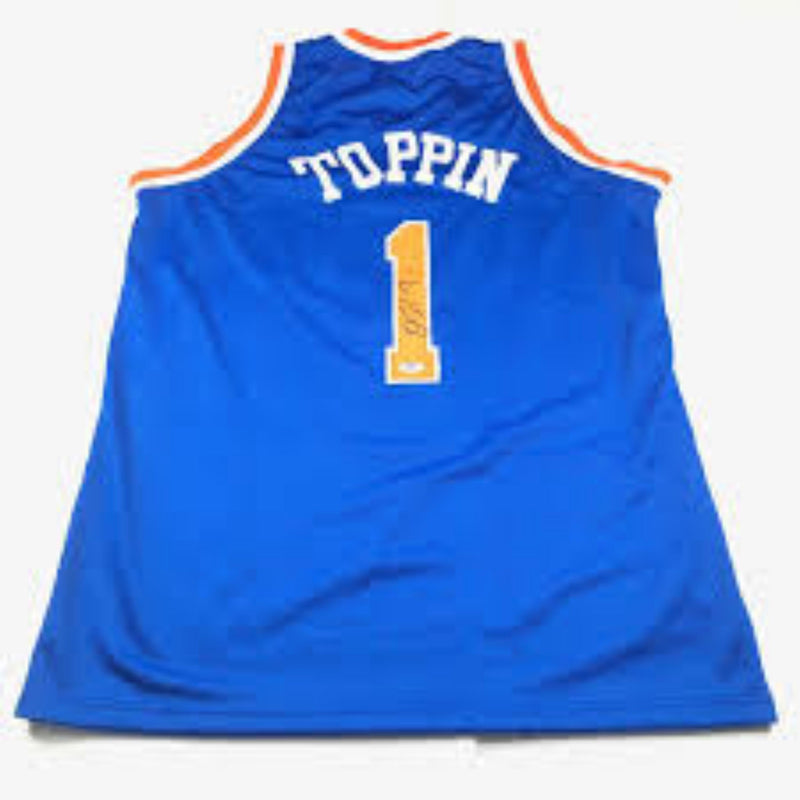 Obi Toppin Signed New York Knicks Jersey