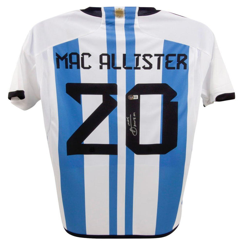 Alexis Mac Allister Signed Argentina Jersey