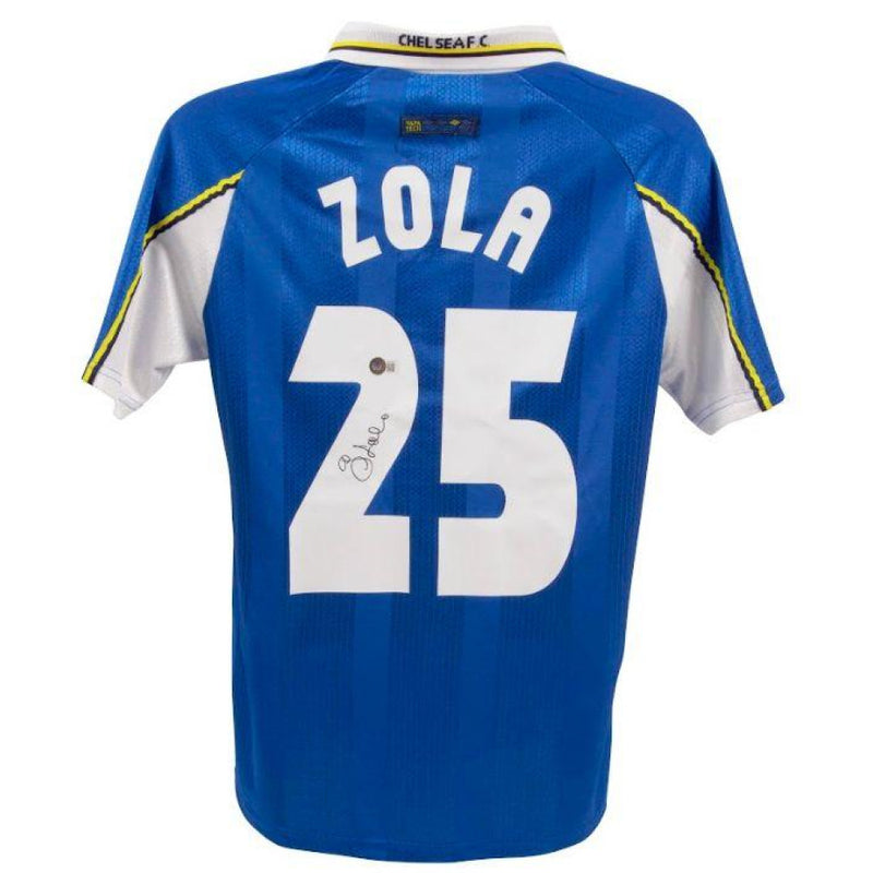 Gianfranco Zola Signed Chelsea Jersey