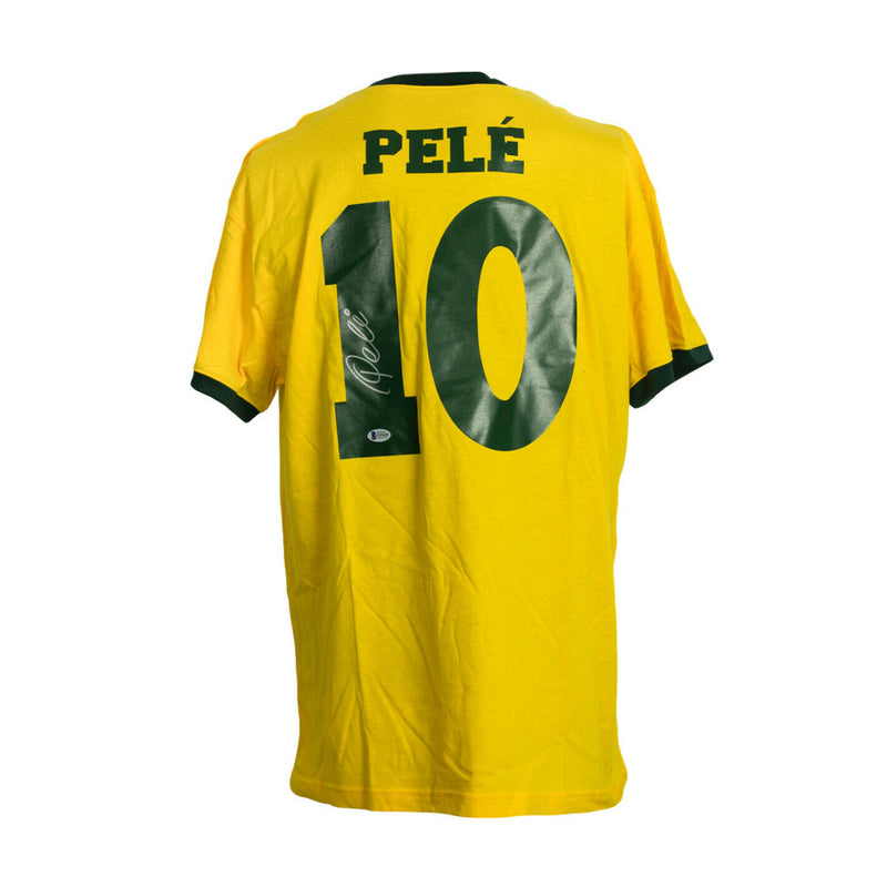 Pele Signed Brazil Jersey