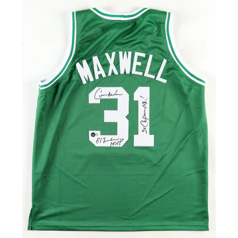 Cedric Maxwell Signed Jersey Inscribed "81 Finals MVP" & "2x NBA Champ!"