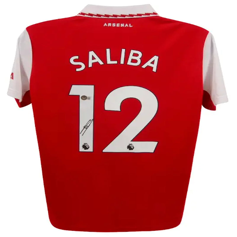 William Saliba Signed Arsenal Jersey