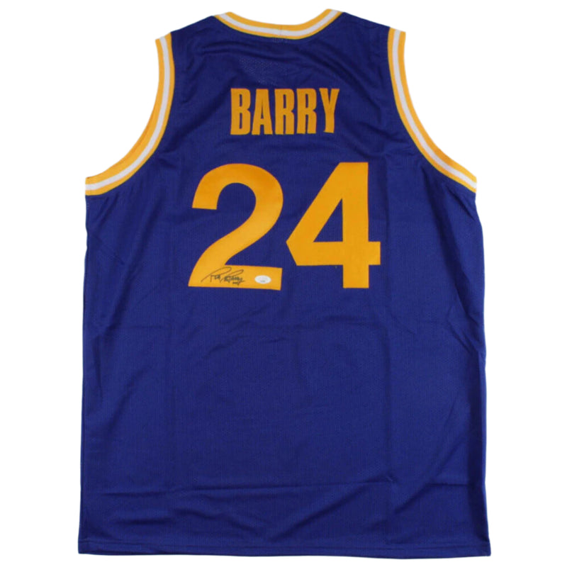 Rick Barry Signed Warriors Jersey
