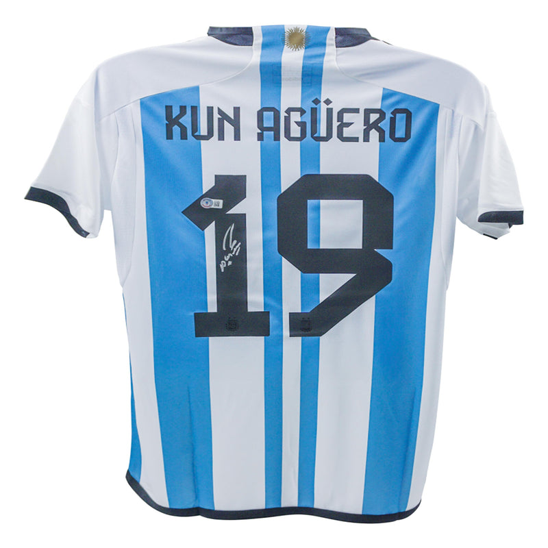 Sergio Aguero Signed Argentina Jersey